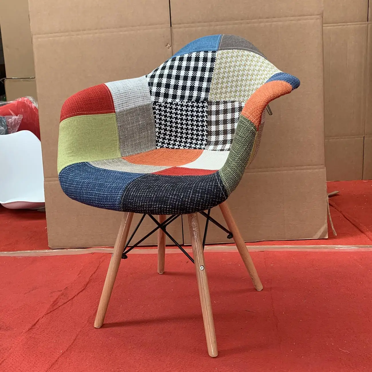 Eames Style Chairs Kenya | Iconic Armchair with Wooden Eiffel Base - Image 8