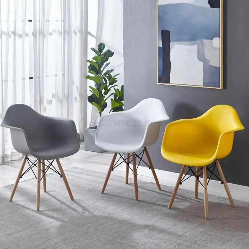 Eames Style Chairs Kenya | Iconic Armchair with Wooden Eiffel Base - Image 2
