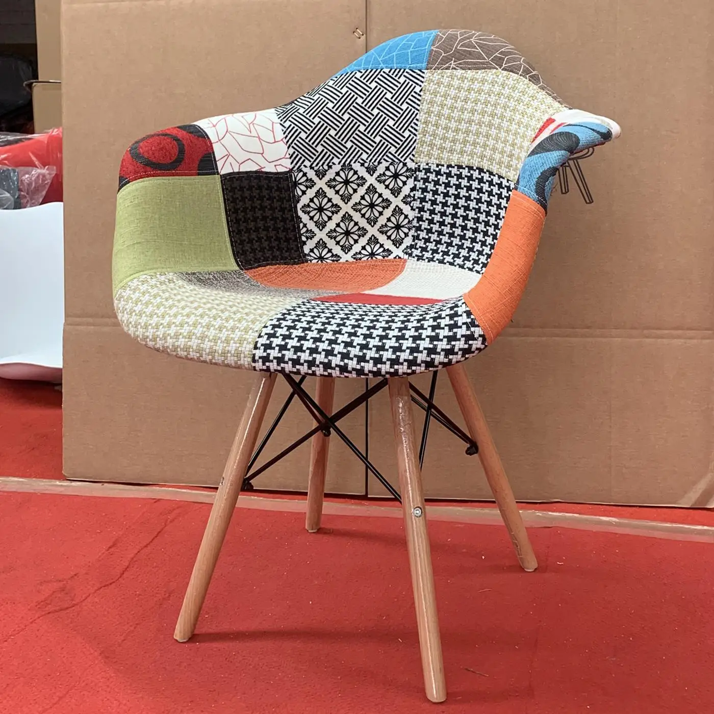 Eames Style Chairs Kenya | Iconic Armchair with Wooden Eiffel Base - Image 6